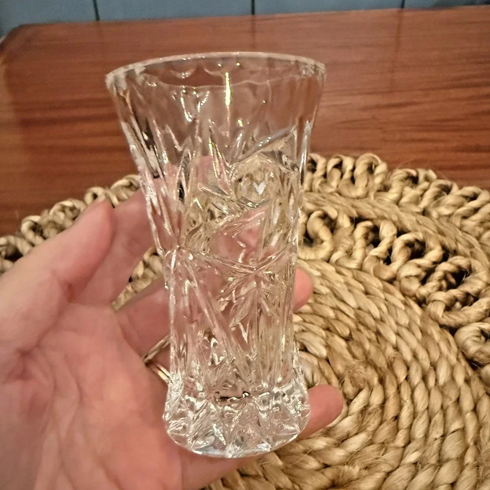 Vintage Lenox Fine‎ Crystal Dandelion Vase Star Bud Vase 4 Inches Tall